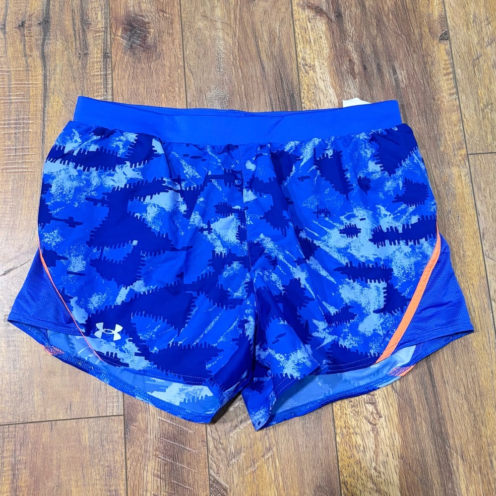 Under Armour HeatGear Swim Shorts – Women’s Large (Blue Camo)